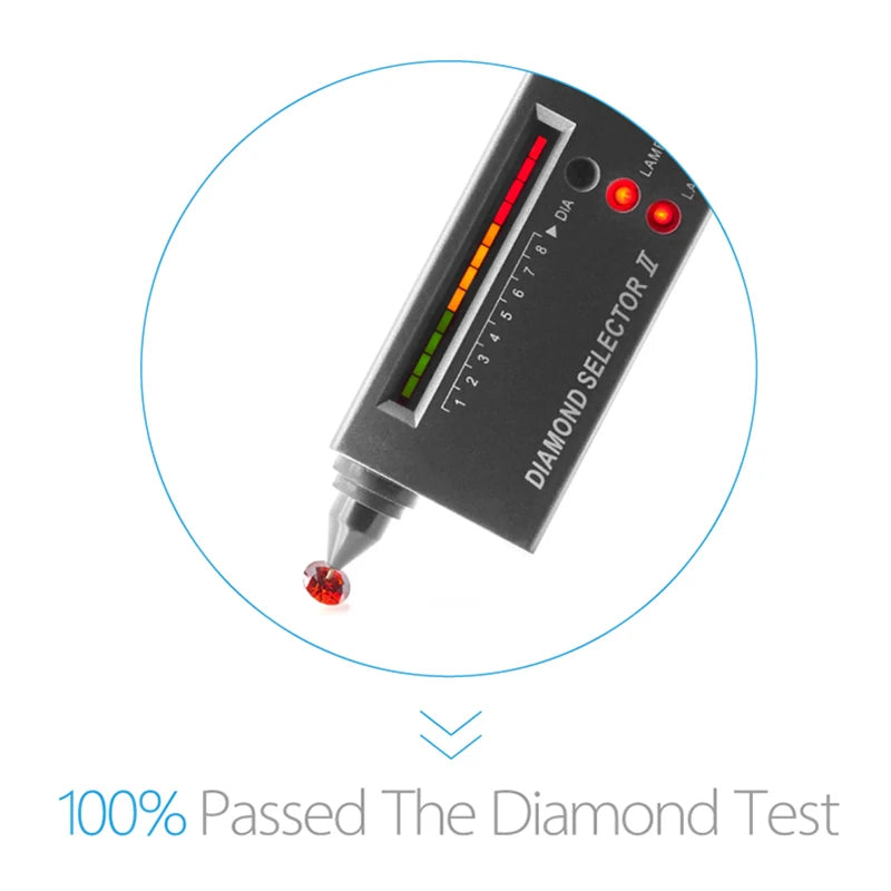 Garnet Loose Moissanite Stone VVS1 Passed Diamond Tester