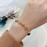 Garnet Women Five Elements Natural Stone Bracelet