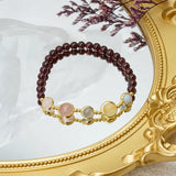 Garnet Women Five Elements Natural Stone Bracelet