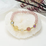 Garnet Women Five Elements Natural Stone Bracelet