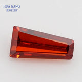Garnet CZ Trapezium Cutting Stone Beads 2x1.25x1mm~8x4x2mm