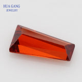 Garnet CZ Trapezium Cutting Stone Beads 2x1.25x1mm~8x4x2mm