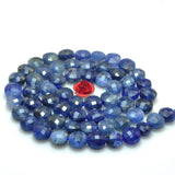 6mm Garnet Tiger Eye Blue-veins Stone Faceted Beads 15inch