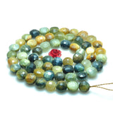 6mm Garnet Tiger Eye Blue-veins Stone Faceted Beads 15inch