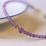 Natural Amethyst Red Agate Beaded Bracelets Women Fine Jewelry