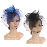 Gauze Veil Feather Hairpin Hair Accessories Fascinators Hat