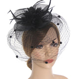 Gauze Veil Feather Hairpin Hair Accessories Fascinators Hat