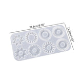 Steampunk Gears Resin Mold for Keychain Necklace Pendant DIY Craft