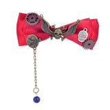Gears & Skull Charms Hairclip