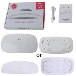 24W UV LED Nail Dryer - Professional Gel Nails Curing Lamp