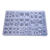 Gem Jewelry Silicone Mold Oval Teardrop Square Heart Round Shapes