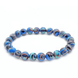 Malachite Stone Beaded Bracelet for Women Men