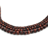 Matte Red Tiger Eye Stone Beads Round Spacer Loose Beads 4-12mm
