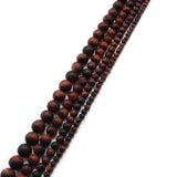 Matte Red Tiger Eye Stone Beads Round Spacer Loose Beads 4-12mm
