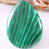 Green Malachite Water Drop Pendant for Women
