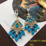 Gem-Encrusted Diamond Earrings