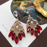 Gem-Encrusted Diamond Earrings