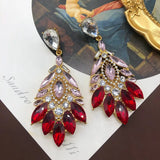 Gem-Encrusted Diamond Earrings