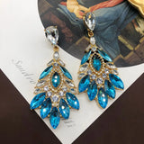 Gem-Encrusted Diamond Earrings