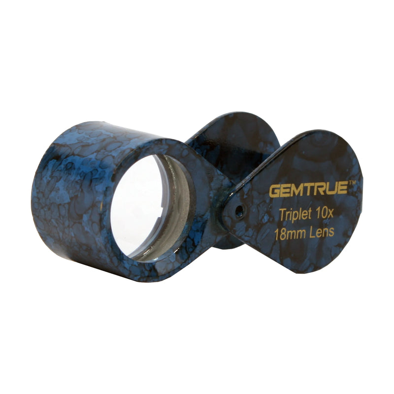 GemTrue 18mm Triplet Optical Glass Lens Magnifier Gem Loupe 10X