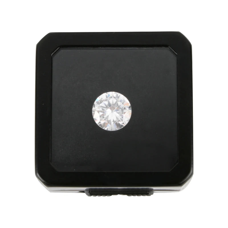 GemTrue Metal Diamond Box DK21663 40 x40 x16mm Jewelry Display Case