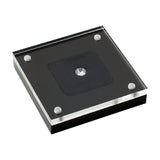 Transparent Jewelry Storage Case 60x60x10mm with Magnetic Lid