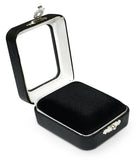Gem Box with Glass Top & Clasp Display Case
