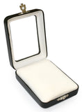 Gem Box with Glass Top & Clasp Display Case