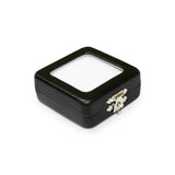 Gem Box with Glass Top & Clasp Display Case
