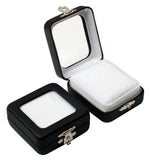 Gem Box with Glass Top & Clasp Display Case