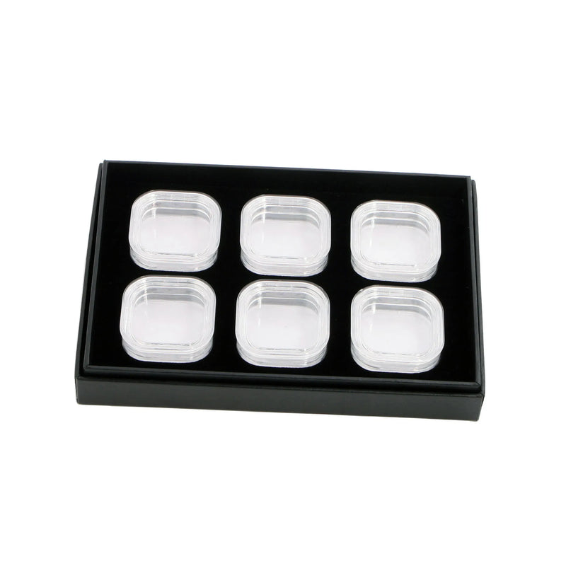 GemTrue Plastic Transparent 38x38x17mm Loose Diamond Box Set DK21620-6