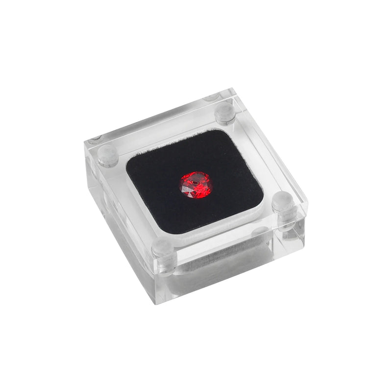 GemTrue High Acrylic Gemstone Container Box Diamond Showcase