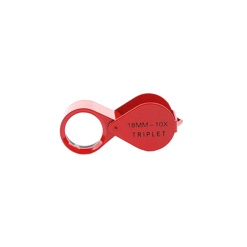 GemTrue 10x Triplet Loupe DK18716 - Red 18mm