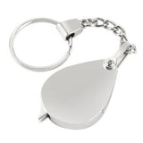 GemTrue Mini Foldable 10x Jewelry Magnifying Glass Key Chain Loupe DK30690