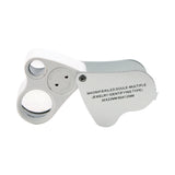 GemTrue 60x 12mm 30x 22mm Dual Lenses LED Diamond Loupe Magnifier