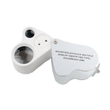 GemTrue 60x 12mm 30x 22mm Dual Lenses LED Diamond Loupe Magnifier