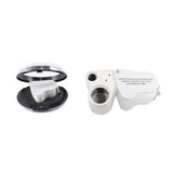 GemTrue 60x 12mm 30x 22mm Dual Lenses LED Diamond Loupe Magnifier