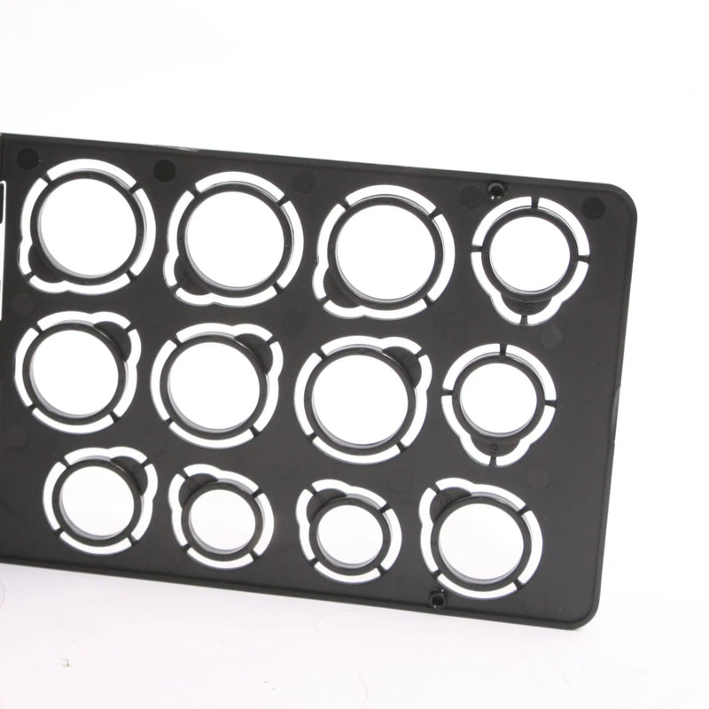 GemTrue Plastic Ring Measuring Tool 23pcs Folding Ring Size Measure DK73009-P