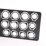 GemTrue Plastic Ring Measuring Tool 23pcs Folding Ring Size Measure DK73009-P