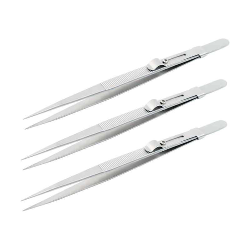 GemTrue Precision Slide Straight Tip Tweezers Electronics Jewelry Repair