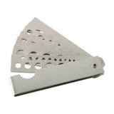 GemTrue Stainless Steel Diamond Gem Fan Gauge Stone Measuring Tool DK59023