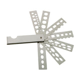 GemTrue Stainless Steel Diamond Gem Fan Gauge Stone Measuring Tool DK59023