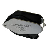 GemTrue Lighted Magnifying Glass Foldable Diamond Loupe 6x Illuminated LED