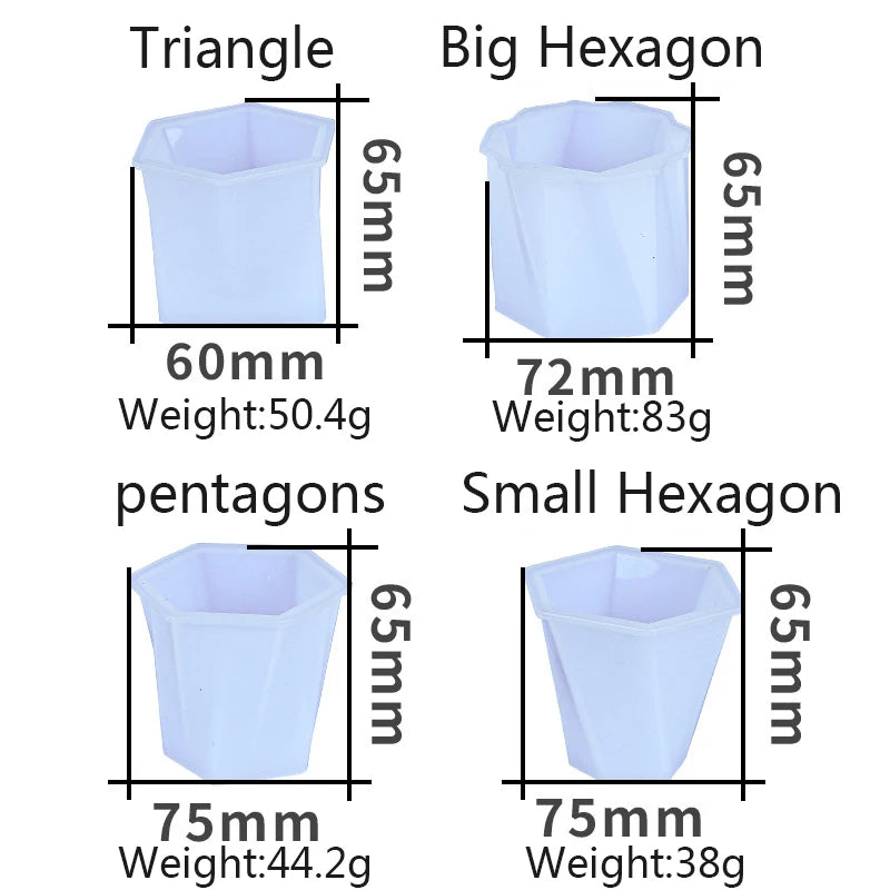 Geometry Ornaments Epoxy Mold for DIY Silicone Resin Mould