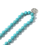 Gems Necklace 108 Hand-knotted 8mm Gemstone Antique Master Beads | Meditation