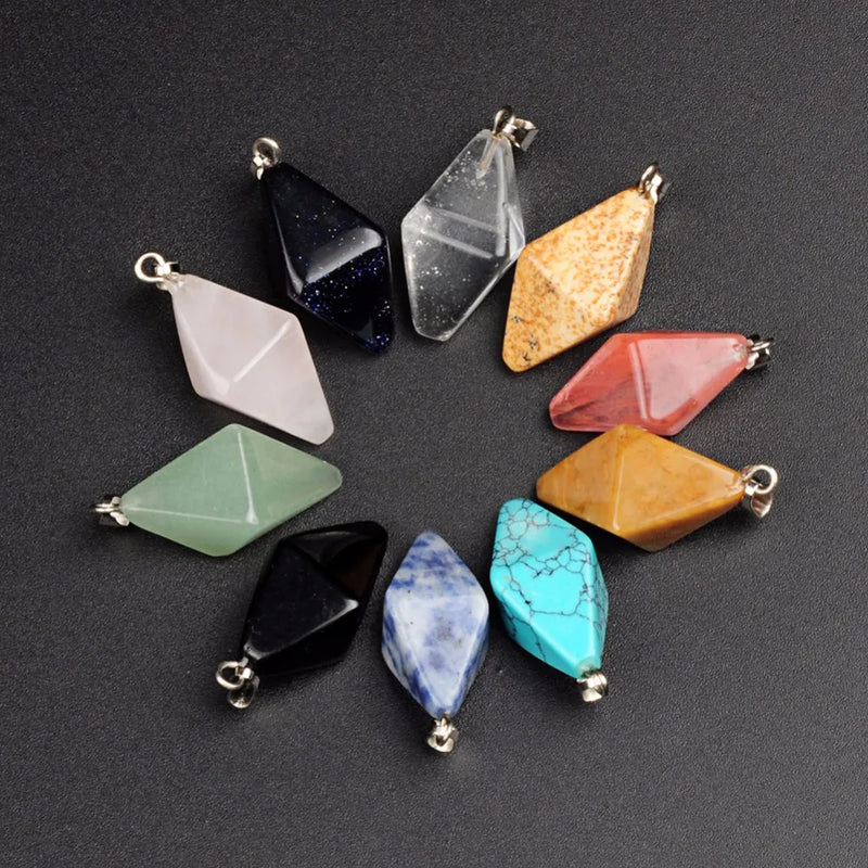 Small Pink Quartz Clear Quartz Carved Crystal Pendant Healing Home Decoration