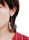 Red Jasper Drop Earrings for Women Bohemia Jewelry