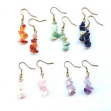 Gemstone Dangle Earrings | Healing Stone Earrings