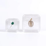 Gemstone Display Holder Case Elastic Film Jewelry Box