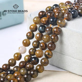 Natural Tiger Eye Gemstone Beads for Man Jewelry Making